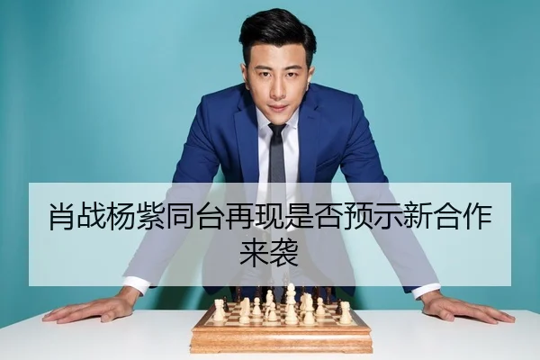 肖战杨紫同台再现是否预示新合作来袭